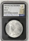1886 $1 Morgan Silver Dollar -  NGC MS63 - Original Bag Fragment Series