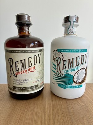 Remedy Rum & Remedy Coconut 37,5-41,5% Vol. 0,7l 2x plus 3 Remedy Masken