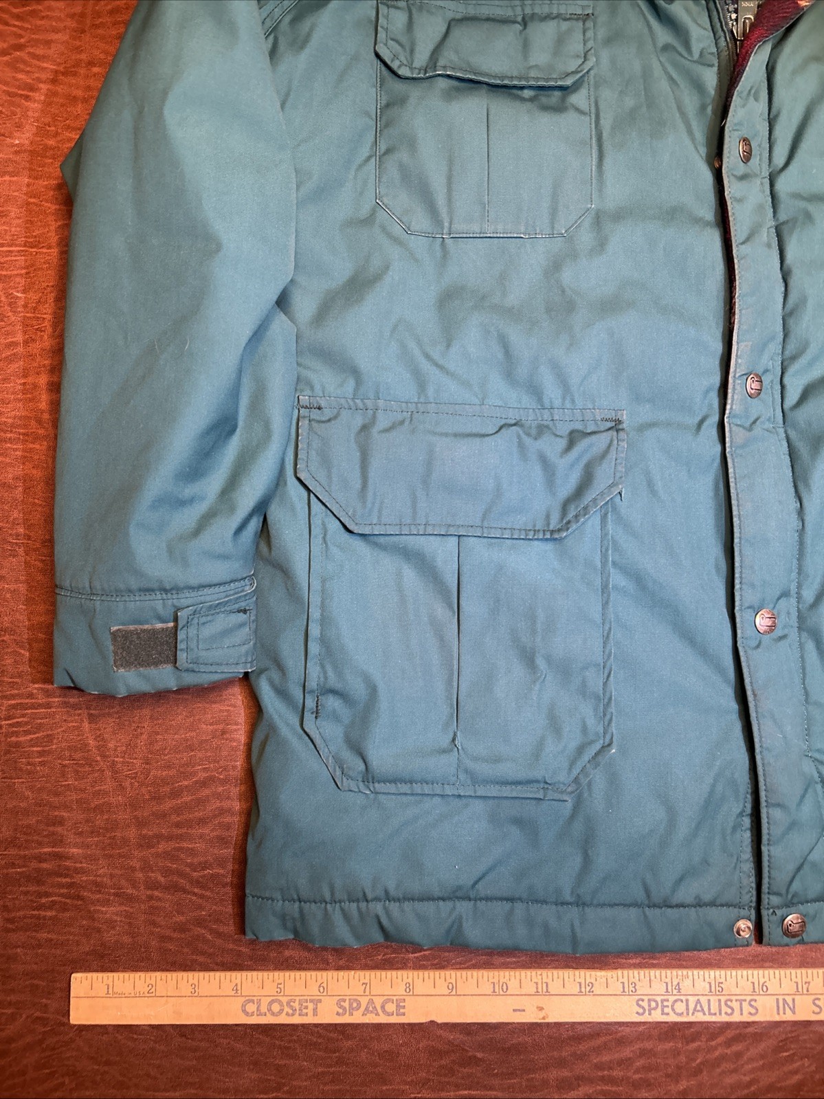 Women’s Vintage Rare Woolrich Barn Chore Coat Wool BLANKET Lined SZ XL image 7