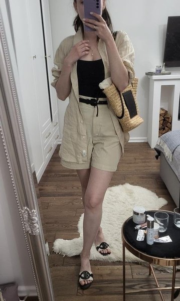 Women Gant Shorts Beige Cotton 38 / M / 46