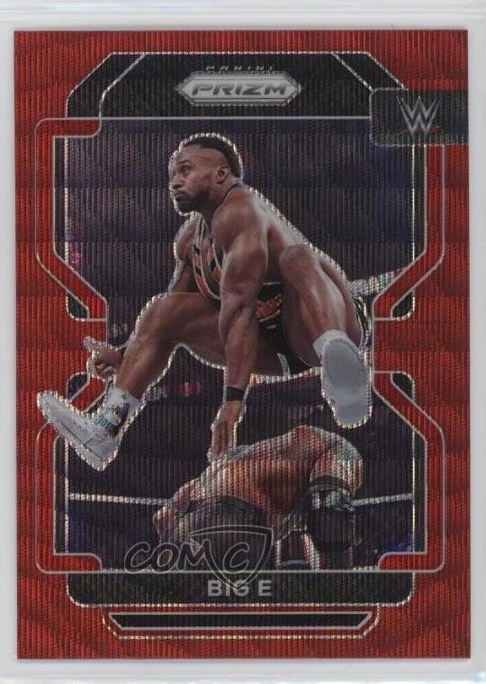 2022 Panini Prizm WWE Ruby Wave Prizm Big E #117 f7j
