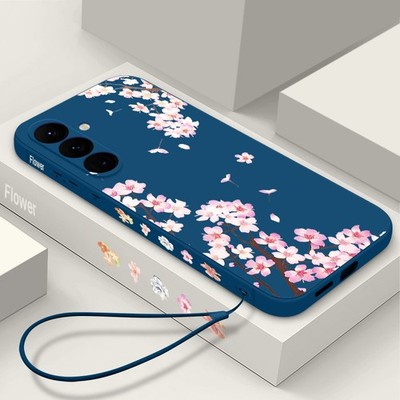 Stoßfeste Handyhülle mit Blumen für Samsung A06 A16 A26 A36 A56 A17 S26 Ultra