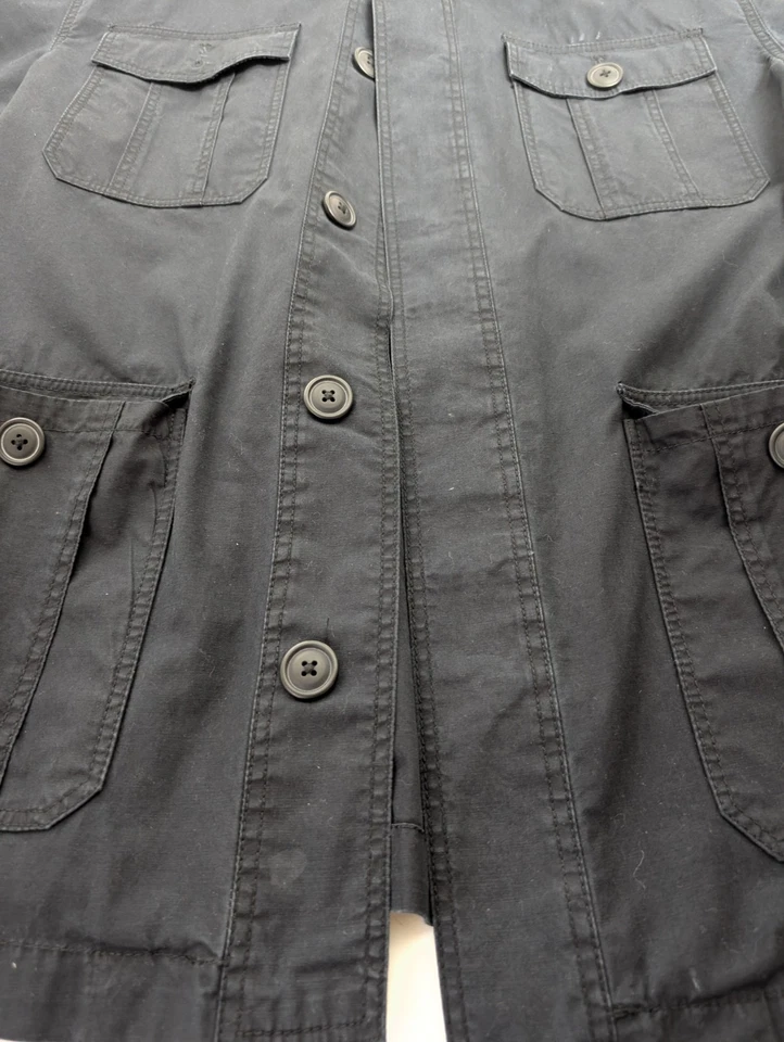 Chaqueta de campo Polo Jeans Co Ralph Lauren negra de algodón talla M Foto 4 de 4