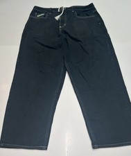 Empyre Jeans Mens 34 Black Denim Straight Leg Skate Streetwear Pants