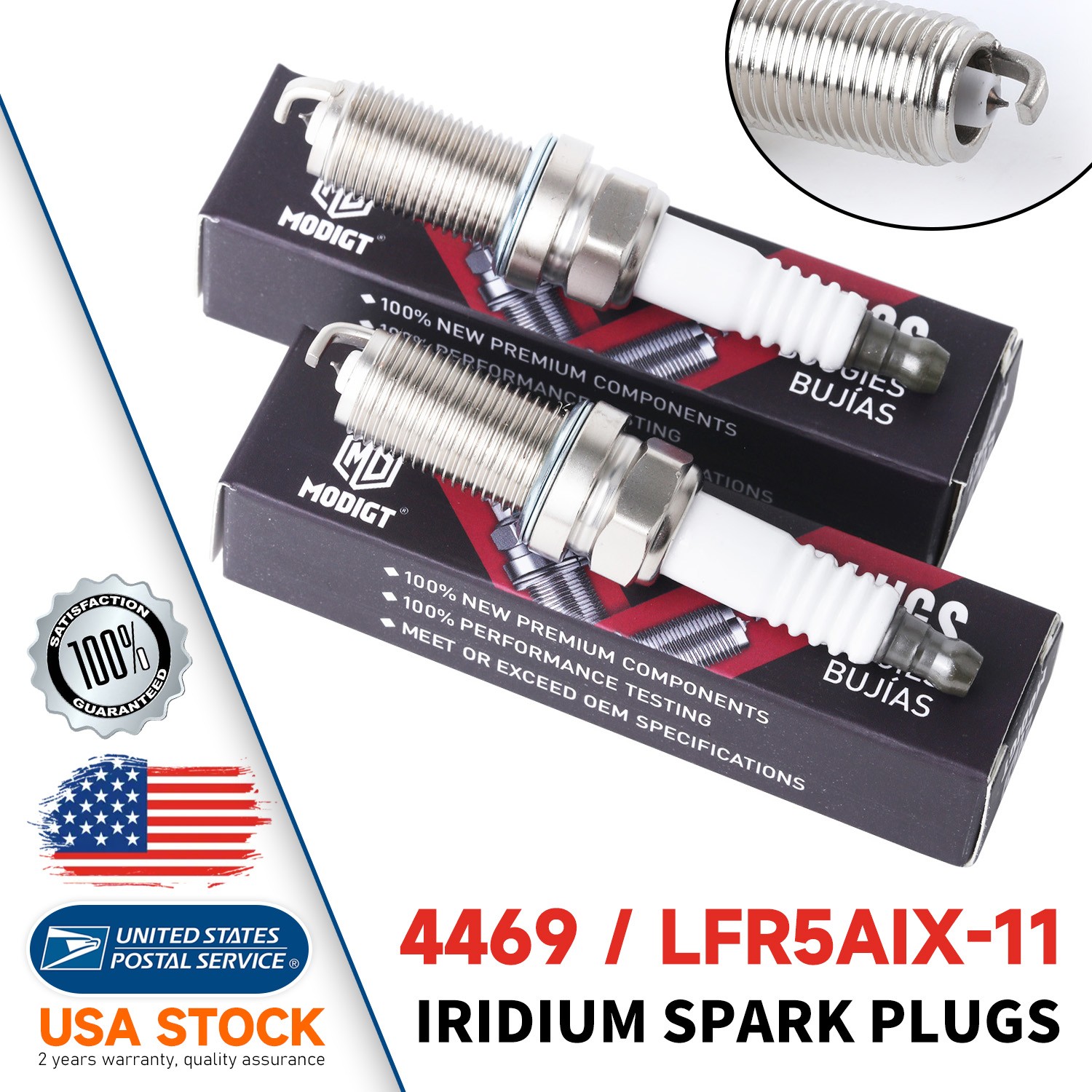 4PCS 4469 Iridium  Spark Plugs For NGK 2011-17 for Ram 1500 5.7L V8 LFR5AIX11