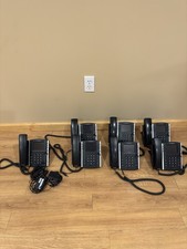 Polycom VVX 411 Gigabit PoE 12-line IP Phone Lot of 7- Black Only 3 power cords