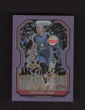 2021 Panini Prizm WNBA #80 Odyssey Sims Prizms Purple #/99