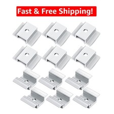 12 Pack Durable Aluminum Solar Panel Mid Clamps for Secure Installations