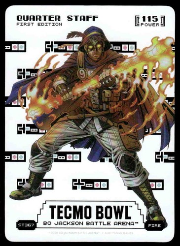 2026 Bo Jackson Battle Arena TECMO BOWL BOBA Quarter Staff Sore Thumb Fire