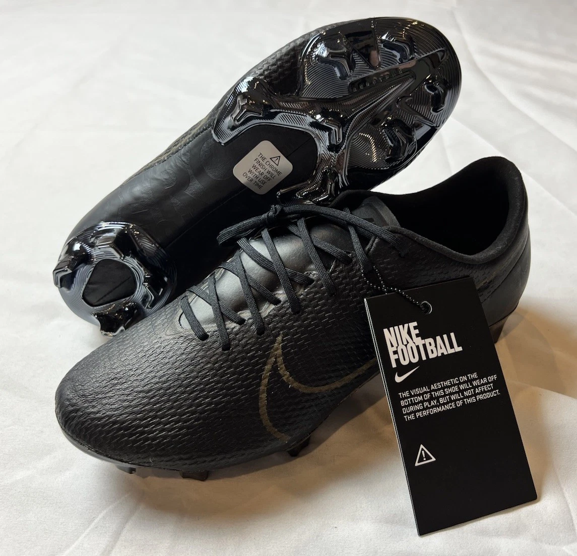 Nike Mercurial Vapor 13 Elite Tech Craft FG Triple Black for  display picture 3