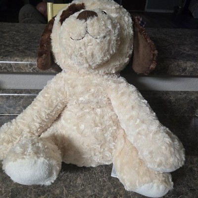 TOYS RUS STEIFF sitting puppy dog brown & beige - Peppi stuffed animal toy 18''