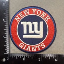 NEW YORK GIANTS IRON ON EMBROIDERED PATCH