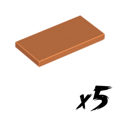 5x LEGO 87079   2x4 Tile   Fliese   dunkel orange   dark orange