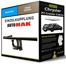 Abnehmbare Anhängerkupplung für CHRYSLER PT Cruiser Cabrio 04- Auto Hak NEU
