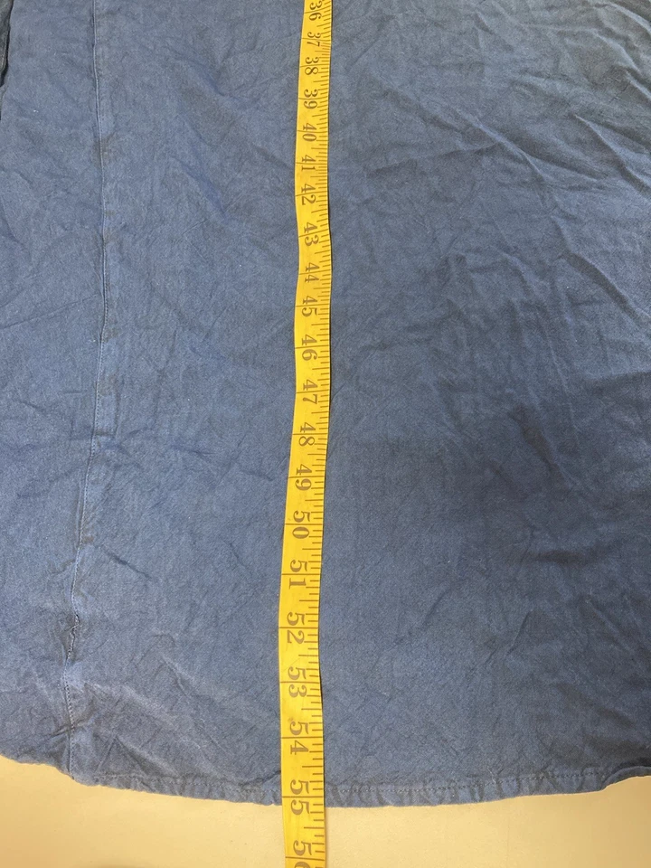 HolyClothing Dress Womens 4X Blue Long Renaissance Scoop Neck Buttons 3/4 Sleeve - Image 2 of 4