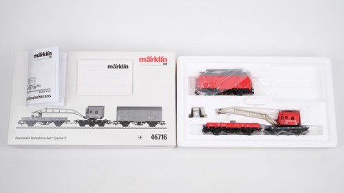 Märklin H0 46716 Feuerwehr Bergekran-Set Wechselstrom Digital Sound | Condition: Gebraucht