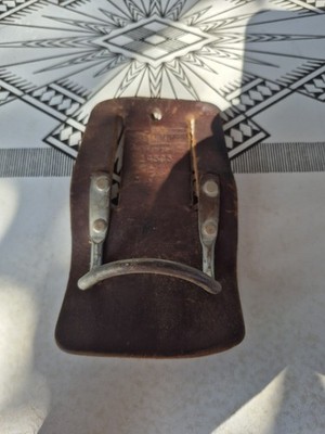 Vintage Craftsman Hammer Holder Loop Leather & Steel USA 