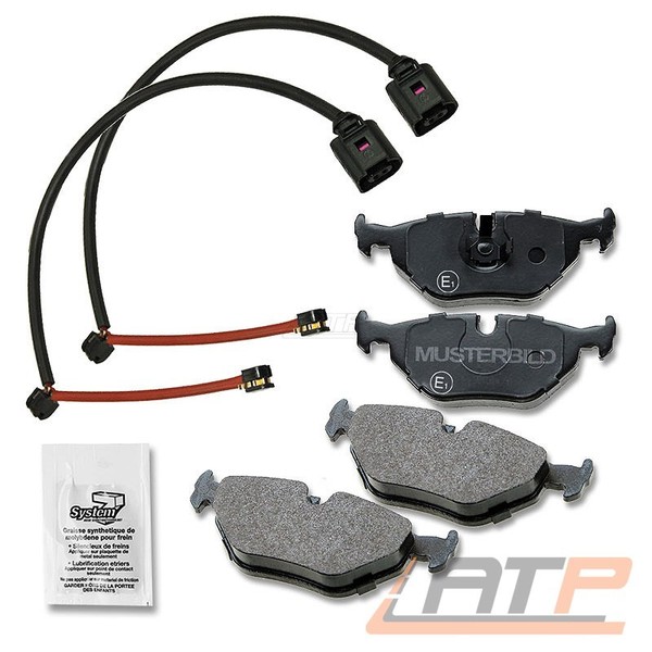 Satz BremsbelÄGe + Warnkontakt Vorne FÜR VW Touareg 7L 3.0 3.2 3.6 4.2 5.0 6.0-image
