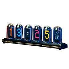 DIY LED Nixie Tube Clock RGB IPS Color Screen Digital Clock Glows WIFI4741