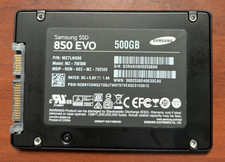 500GB SATA III 2.5" SAMSUNG SSD 850 EVO MZ-75E500 HEALTH STATUS 96%