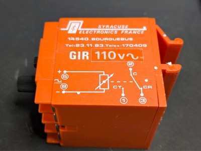 GIR 110V | Syracuse Electronics | 110VAC Time Relay  | New Original | 1 pc