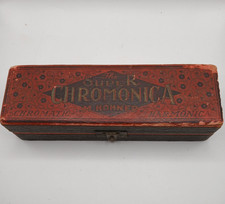 M. Hohner Super Chromonica Chromatic Harmonica Key of C w/Box Germany 12 Hole