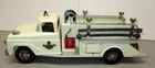 VINTAGE 1959 TONKA TOYS PRESSED STEEL WHITE SUBURBAN PUMPER FIRE TRUCK
