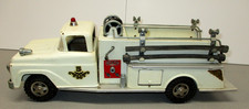 VINTAGE 1959 TONKA TOYS PRESSED STEEL WHITE SUBURBAN PUMPER FIRE TRUCK