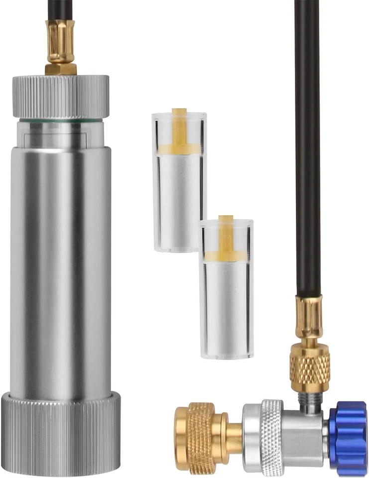 A/C Dye Injector Kit with Oil Checkers – Compatible with R134A & R1234YF Foto 3 de 4