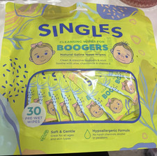 SWYPE WIPES Natural Saline Nose Wipes Cleansing Wipes for Boogers 30 Pre-Wet