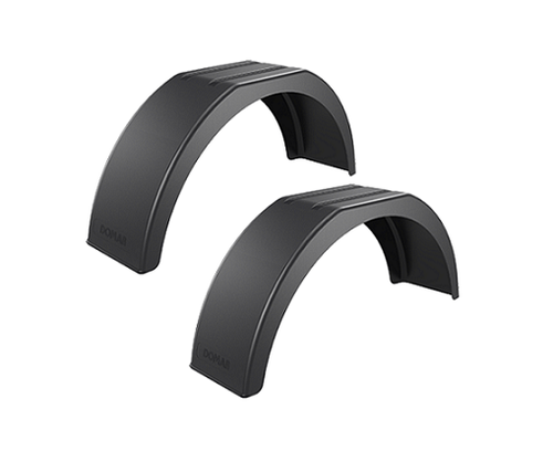 2 x garde-boue pour remorque 13 "14" / ailes DOMAR plastique - Photo 2/3