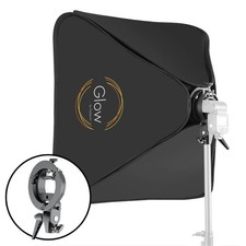 TWO Glow 31 x 31" Quick Softbox for Shoe Mount Flash Bracket with S type bracket