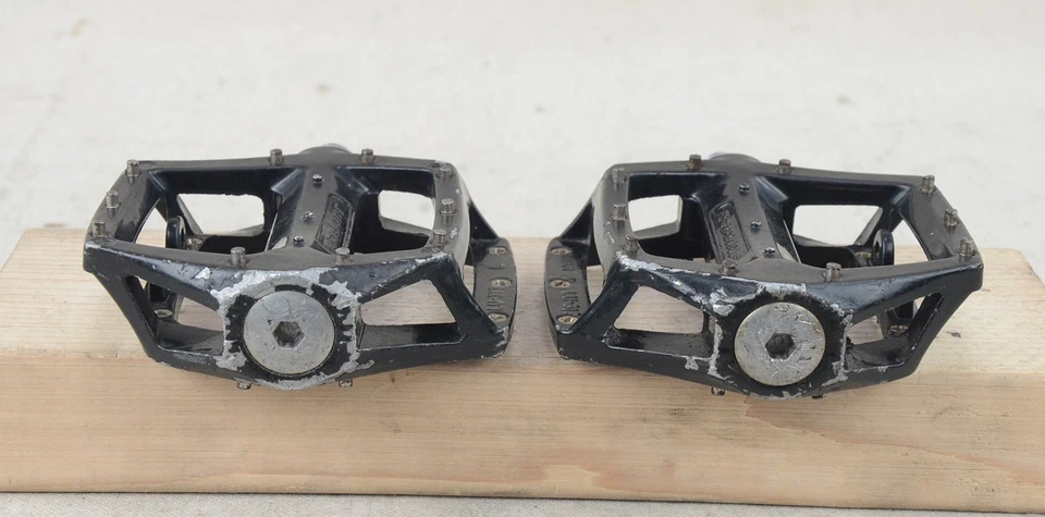 Redline LU-313 Alloy Platform Flat Bicycle Pedals 9/16" Black MTB BMX Vintage - Image 4 of 4