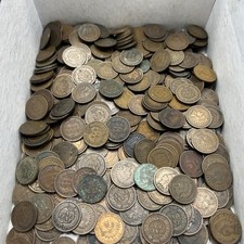 LOT OF (5) Old U.S. Indian Head Cent Coins 1859-1909 - Various Dates