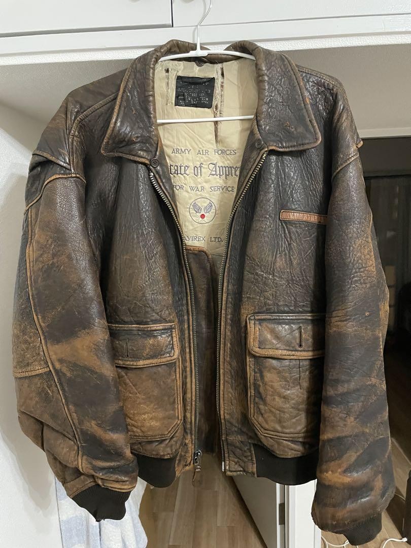 激レア　70s AVIREX USA製 レザー A-2 ジャケット　ヴィンテージ AVIREX A-2 Flight Jacket Leather Vintage 70S | eBay