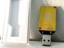 GOLD COLOR ASIC Miner Block Erupter Bitcoin Miner USB Stick 330 MH/s