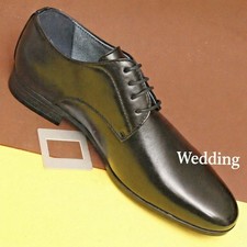 SCARPE UOMO CLASSICHE ELEGANTI  NERE  CERIMONIALI  matrimonio 39 a 47