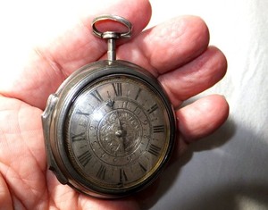 FANTASTIC MID 1700'S MUSEUM QUALITY BELL ALARM PIERCED CASE POCKET WATCH