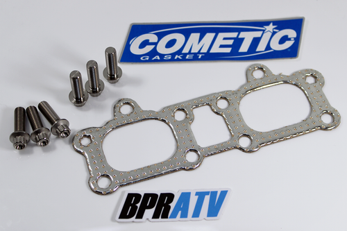 Cometic Manifold Exhaust Gasket Seal TITANIUM Bolts Polaris RZR XP 1000 3610184 - Foto 19 di 24