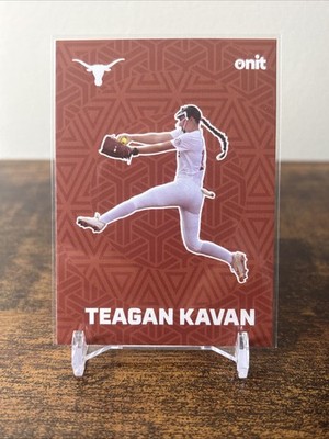 2026 ONIT Texas Longhorns SOFTBALL card TEAGAN KAVAN Fusion Orange