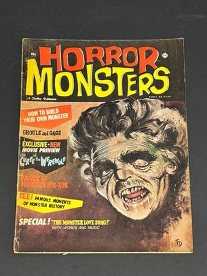 Horror Monsters Magazines First Edition Number #1 1961 Vintage Rare