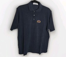 Burberrys Vintage Navy Polo Shirt 3 Button Burberry Size XXL