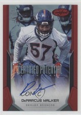 2017 Certified Potential Signatures Mirror Red 62/75 DeMarcus Walker Auto 0q3