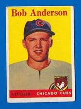 1958 Topps Baseball RC Card #209 Bob Anderson Rookie Chicago Cubs. rookie card picture