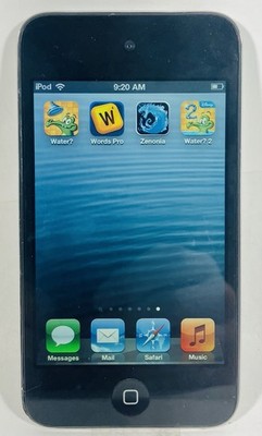 iPod Touch 4th Gen Black 16GB Jailbroken With 60+ Games Installed