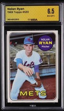 1969 Topps #533 Nolan Ryan Mets HOF MBA 6.5