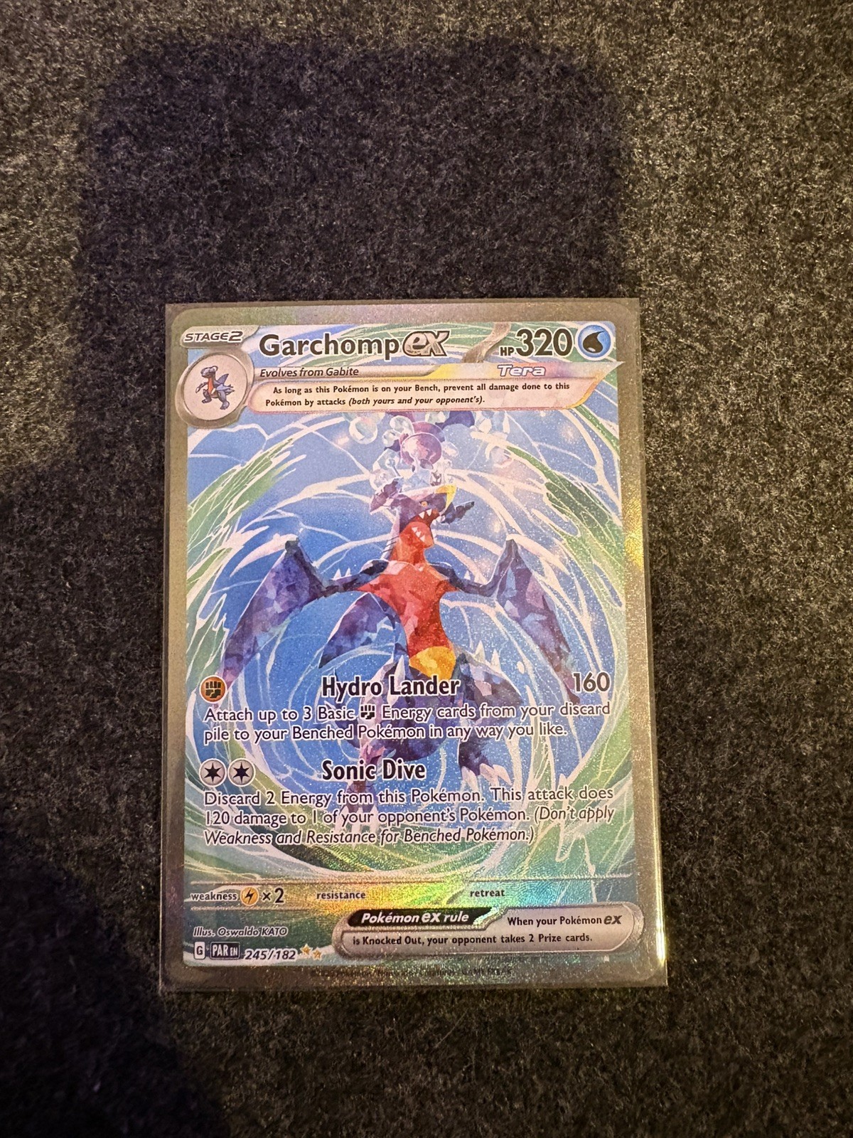 Garchomp ex - 245/182 Paradox Rift Special Illustration Pokemon - NM