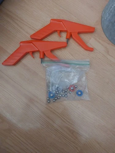 Vintage Ideal Crossfire Game Parts All Working Well Over 30 Bearings