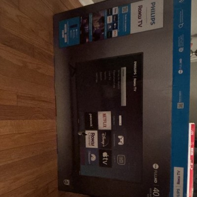 Philips 40PFL6533 40in 1080p FHD LED Roku Smart TV HDMI Netflix 40PFL6533/77