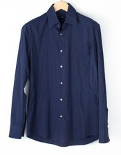 HUGO BOSS Men Julen Slim Fit Formal Shirt Top Size M 39 - 15 1/2 